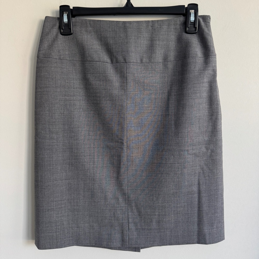 Banana Republic Grey Italian Virgin Wool Pencil Skirt 6P Career Work Wear